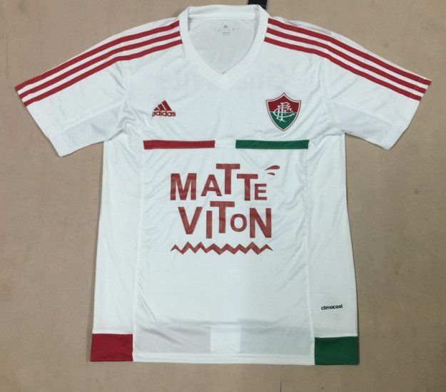 Fluminense 2015-16 Away Soccer Jersey White